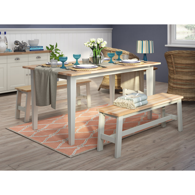 Breakwater Bay Beecher Falls Dining Set with 2 Benches & Reviews